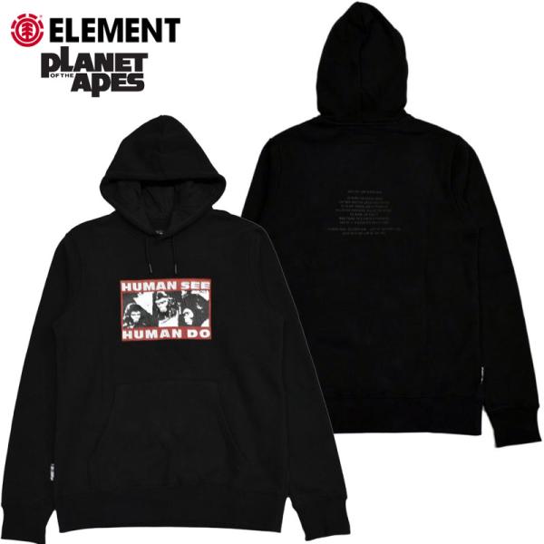 エレメント ELEMENT x PLANET OF THE APES HOODIE(ブラック 黒 B...