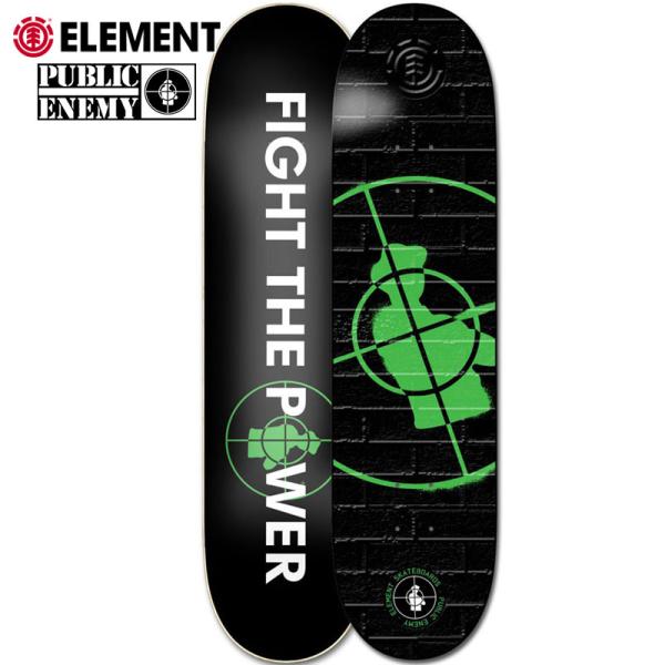 エレメント ELEMENT x PUBLIC ENEMY PEXE STENCIL DECK(ブラッ...
