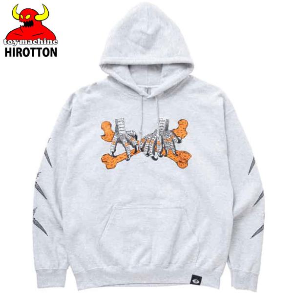 送料無料 トイマシーン TOY MACHINE x HIROTTON CLAW HOODY(グレー ...