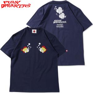 パンクドランカーズ PUNK DRUNKERS PDS x およげ!たいやきくん スイムTEE(NA...