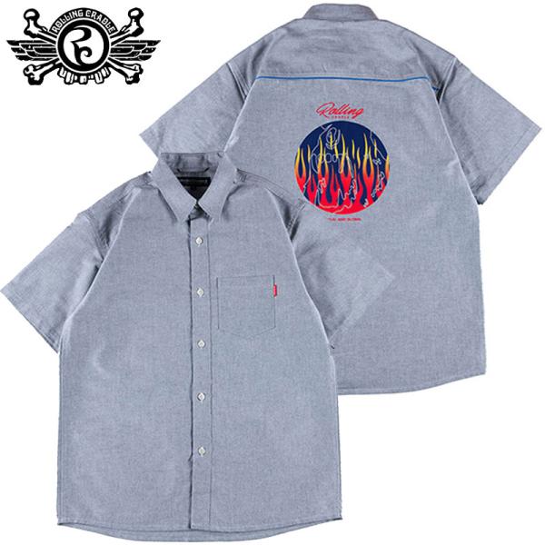 送料無料 ローリングクレイドル ROLLING CRADLE OXFORD SHIRT(GRAY)ロ...