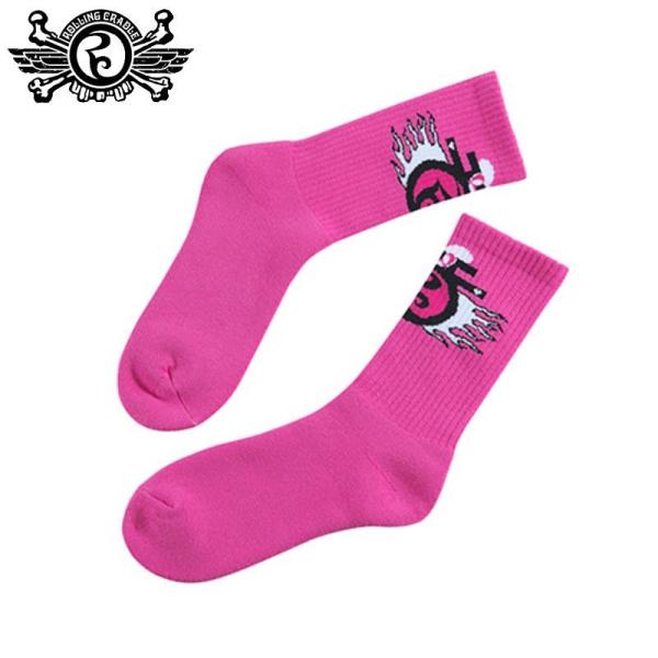 ローリングクレイドル ROLLING CRADLE RC x KUDAN LOGO SOX(PINK...