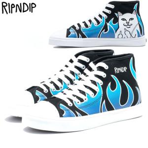 リップンディップ RIPNDIP LORD NERMAL HADES HIGH TOP SHOES(BLUE/BLACK)リップンディップハイカットスニーカー RIPNDIP靴｜osaka-warp