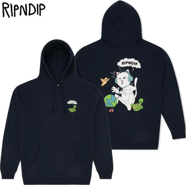 リップンディップ RIPNDIP I LIKE TURTLES HOODIE(ネイビー NAVY)リ...