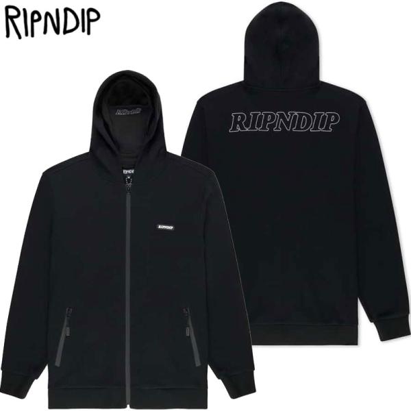 リップンディップ RIPNDIP FUCKIN FUCK BALACLAVA HOODIE(ブラック...