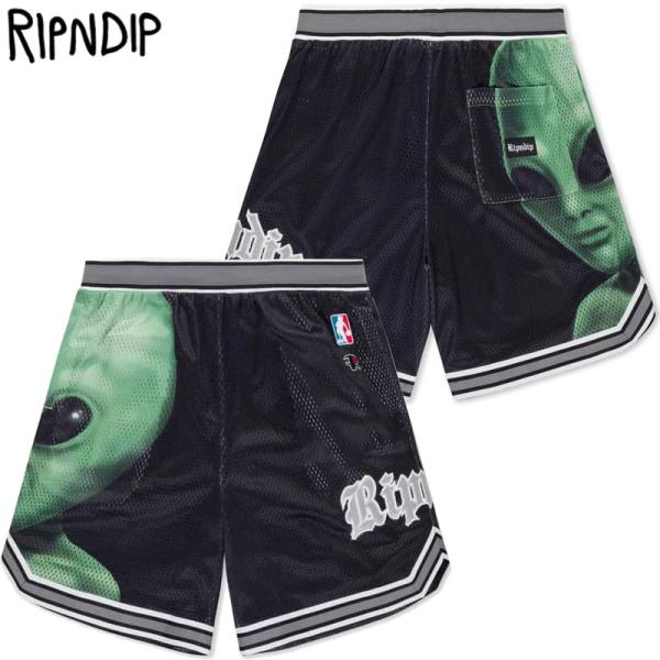 リップンディップ RIPNDIP WE COME IN PEACE BASKETBALL SHORT...