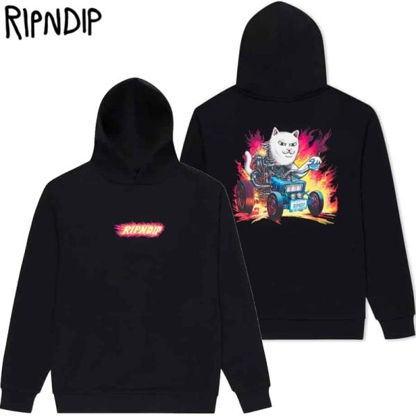リップンディップ RIPNDIP RISKY BUSINESS HOODIE(ブラック 黒 BLAC...