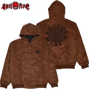 送料無料 スピットファイヤー ウィール SPITFIRE WHEELS CLASSIC 87 SWIRL CORDUROY HOOD CUSTOM JACKET(BROWN)ジャケット コーデュロイ｜osaka-warp