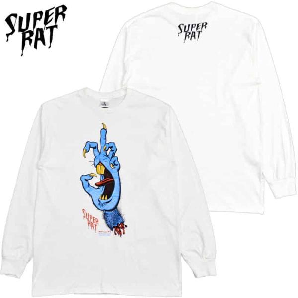 スーパーラット SUPER RAT FAQ HAND L/S T(ホワイト 白 WHITE)スーパー...