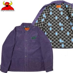 送料無料 トイマシーン TOY MACHINE TOY MACHINE OG MONSTER CORDUROY JACKET(PURPLE)トイマシーンジャケット 長袖 コーデュロイ