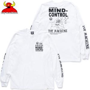 トイマシーン TOY MACHINE MIND CONTROL LONG TEE(WHITE)トイマシーンロンＴ TOY MACHINEロンＴ 長袖｜osaka-warp