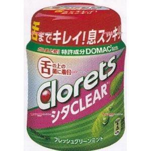 業務用菓子問屋GGxモンデリーズ　１２１Ｇ クロレッツシタクリアフレッシュグリーンミントボト×72個【xw】【送料無料（沖縄は別途送料）】｜osaka