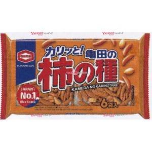 業務用菓子問屋GGx亀田製菓　１８０Ｇ 亀田の柿の種６袋詰×24個【xw】【送料無料（沖縄は別途送料）】｜osaka