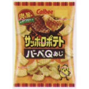 業務用菓子問屋GGxカルビー　７２Ｇ サッポロポテトバーベＱあじ×24個【xw】【送料無料（沖縄は別途送料）】｜osaka