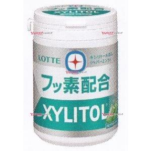 業務用菓子問屋GGxロッテ　１２５Ｇ キシリトールガム＋フッ素ペパーミントスリムボトル×72個【xw...