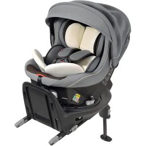 チャイルドシート 新生児 日本製  リーマン ラクールISOFIXナチュラル アッシュグレー 【はらぺこあおむしソフトブックをプレゼント！】