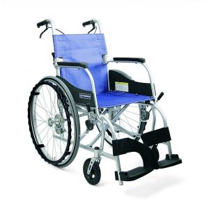 軽量車椅子 ふわりす KF22-40SB 自走タイプ（介助兼用） 9.6kg すみれパープル カワムラサイクル ☆個人宅配送無料｜osakababy