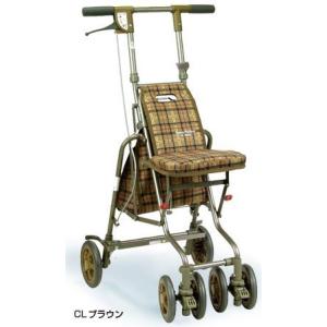 サニーウォーカーAW-III CＬブラウン 島製作所 シルバーカー　のし・簡易包装無料