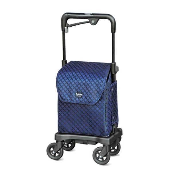 No.857 アイカートフリー Z  ネイビー ハンドブレーキ付き (右手用)  須恵廣工業　 のし...