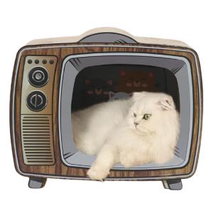 猫 爪研ぎ TV型 猫爪とぎ 爪みがき ベッド ダンボール