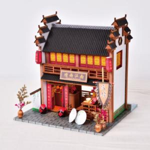 手作りドールハウス ミニチュアハウス ジオラマ (江南風格)
