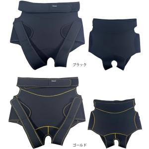 エクセル ヒップガード GSC-2490 フリーサイズ ブラック/ゴールド X'SELL