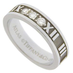 TIFFANY & Co. ティファニー アトラス ダイヤ リング K18WG 3P TIFFANY & Co. ティファニー アトラス ダイヤ リング K18WG 3P