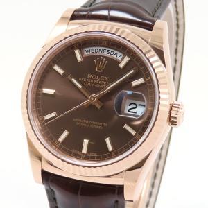 ROLEX ロレックス デイデイト 118135 ランダム チョコレートブラウン 