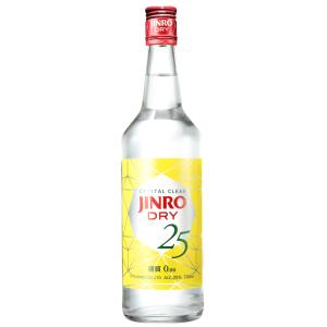 法人 事業所 飲食店様あて限定　 JINRO DRY　ジンロ ドライ　25％　700ml　12本まとめ買い　眞露　勤務先等でお受取可能な個人のお客様へは発送可能です｜osakayasan