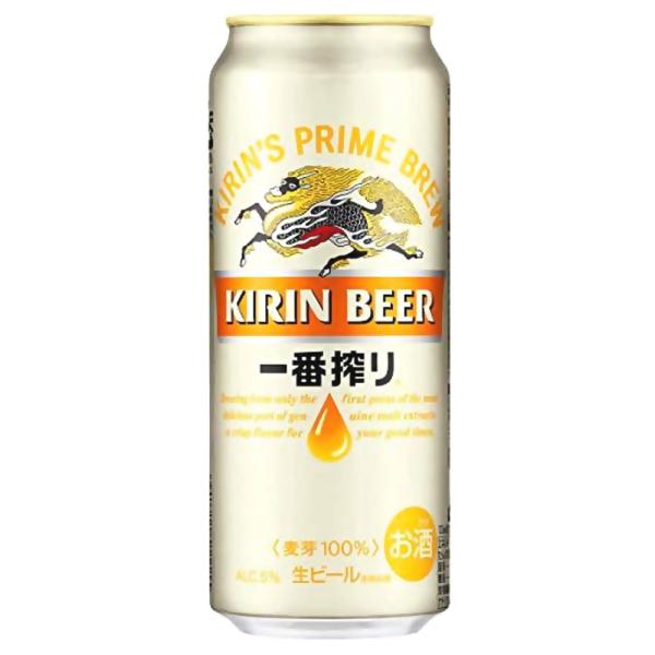 キリン　一番搾り　500ml 缶　24本まとめ買い　関東 中部 近畿地方 送料無料　ビール　（のし・...