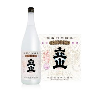 立山 兵庫県産山田錦 純米吟醸 1800ml カートン入　6本まとめ買い　関東 中部 近畿地方送料無料　立山酒造　富山県　日本酒｜osakayasan