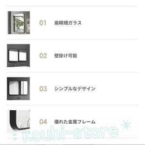 鏡 長方形 2ways 壁掛けミラー 40cm...の詳細画像1