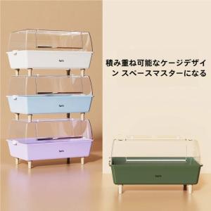 小動物ケージ大きい大容量透明度高いアクリルハリネズミうずらゴールデンハゾンチームスターモルモットモモンガ飼育小動物クリアハムスターケージ透明 ペット