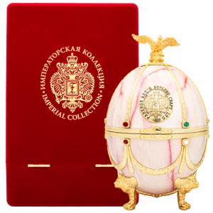 ラドガ　インペリアル　コレクション　パール　ホワイト　エッグ　グラス付き　未開封 ラドガ インペリアル コレクション パール ホワイト エッグ グラス付き