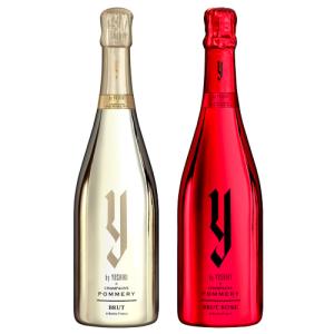 【2本セット】 ワイ バイ ヨシキ × シャンパーニュ ポメリー NV シャンパーニュ 750ml × 2本 （ロゼ ブリュット/ブリュット）セット 箱なし シャンパン｜SAKE People