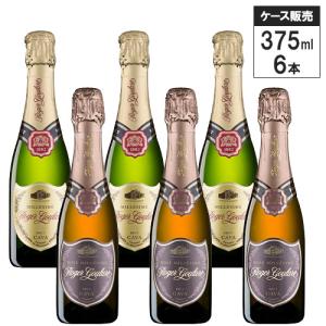 【ハーフボトル 6本セット】 ロジャーグラート カヴァ ブリュット 375ml × 6本（ロゼ3本 ゴールド3本） スペイン スパークリング ワイン 辛口 送料無料