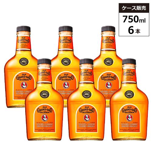 【6本セット】オールド グランダッド ケンタッキー ストレート バーボン 80 プルーフ 40% 7...