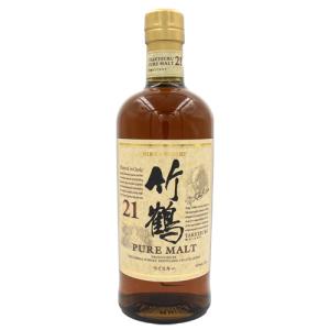 ニッカ 竹鶴 21年 43% ピュアモルト 700ml 箱なし ウイスキー