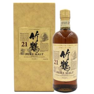 ニッカ 竹鶴 21年 ピュアモルト 43％ 700ml 箱付 ウイスキー 誕生日 プレゼント ギフト 贈りもの お祝い 御祝い 内祝い