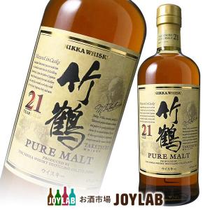 ニッカ 竹鶴 21年 700ml 箱なし ピュアモルト ウイスキー whisky｜osakeichibajp