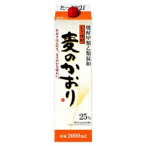 お取り寄せ 麦焼酎 麦のかおり 25度 2000ml (2L) パック 甲乙混和 宝酒造 京都府