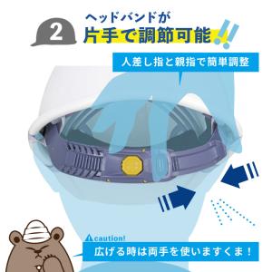 KGBo-1B 防災用 作業用ヘルメット ライ...の詳細画像3
