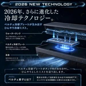 冷風扇 扇風機 強力 ミスト加湿 エアコンファ...の詳細画像3