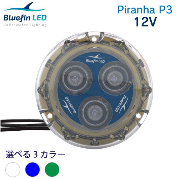 ボート用 水中ライト Bluefin LED Piranha P3 SM | 12V ダイヤモンドホ...