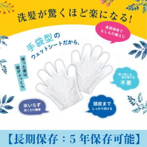 防災グッズ シャンプー 水不要 ウェット手袋 ...の詳細画像3