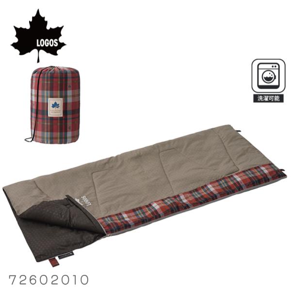 寝袋 春 夏 秋 シュラフ 封筒型 丸洗いスランバーシュラフ 2 72602010 LOGOS ロゴ...