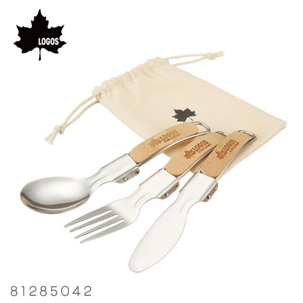 アウトドア カトラリー ステンレス ステンカトラリーセット 81285042 LOGOS ロゴス 折...