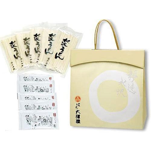 喜ばれる群馬の名産水沢うどん♪「水沢うどん大澤屋ごあいさつバッグ 」 5人前