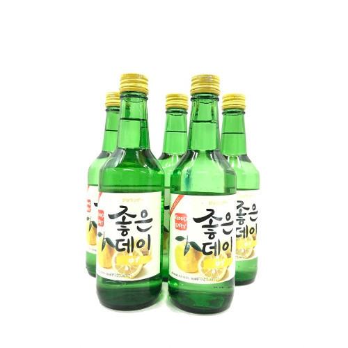 ムハク ジョウンデー イエロー &lt;ゆず&gt; ３６０ml＊５本セット　【リキュール:韓国酒】