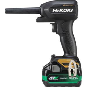 HIKOKI　１８Ｖコードレスエアダスタ小型タイプ　 ブラック＆ゴールド　オリジナルセット（バッテリー・充電器・ケース付属）　RA18DA(2XPZ)(BG)